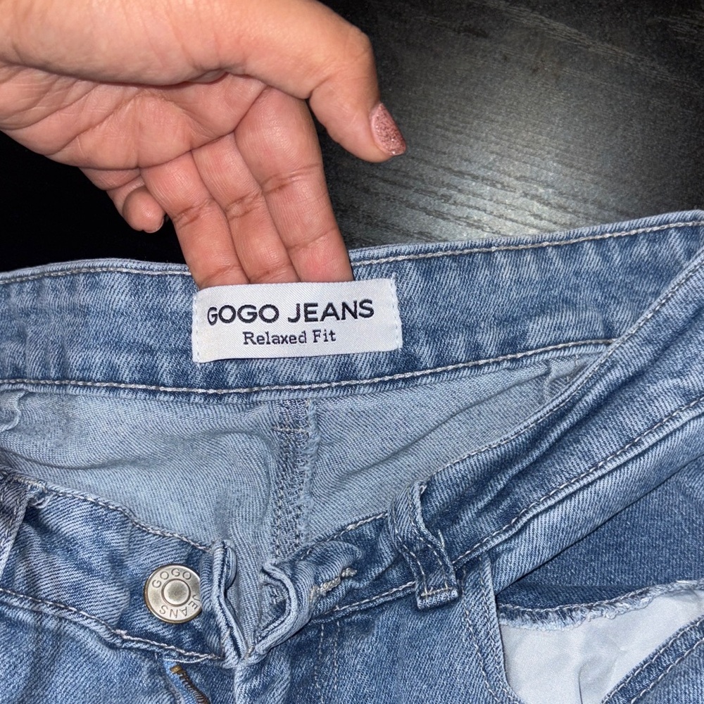 GOGO Light Blue Flare Women's Jeans - Picture 2 of 5